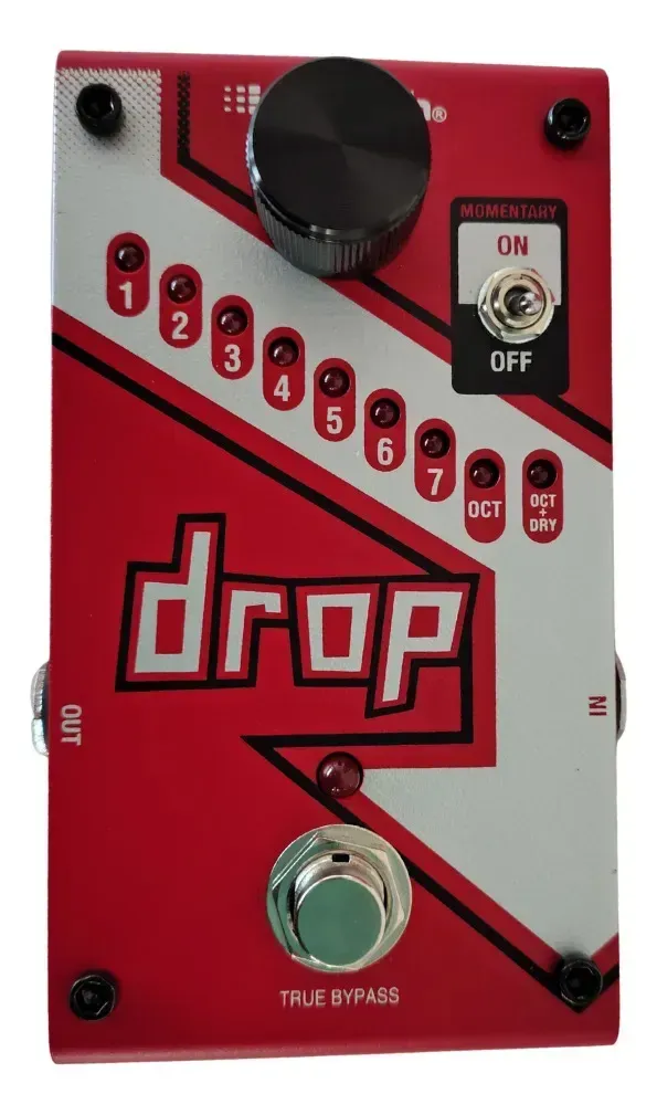 Pedal Digitech Drop V-01 visto de cima
